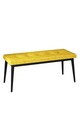 Banca, Hanah Home, Pera Bench, Mustar / Negru