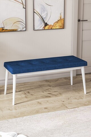 Banca, Hanah Home, Pera Bench, Bleumarin / Alb