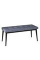 Banca, Hanah Home, Pera Bench, Afumat / Negru