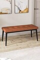 Banca, Hanah Home, Pera Bench, Teracotă / Negru