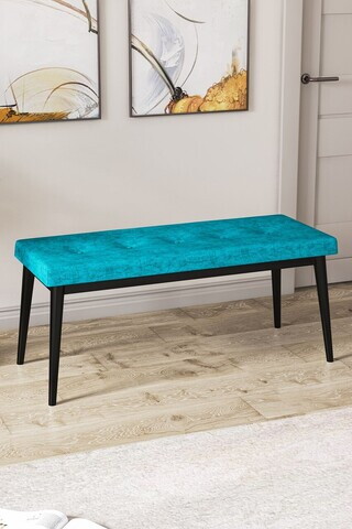 Banca, Hanah Home, Pera Bench, Turcoaz/Negru