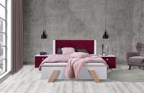 Noptiera Arona Quartz 202, Meblobed, 60x44x47 cm, lemn de fag