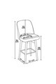 Set scaune 2 piese, Hanah Home, Evax, Cappuccino / Negru