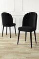 Set scaune 4 piese, Hanah Home, Aste, Negru