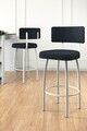 Set scaune  de bar 4 piese, Hanah Home, Wosa, Antracit/Alb
