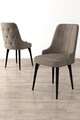 Set scaune 4 piese, Hanah Home, Enoa, Cappuccino / Negru