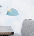 Aplica de perete cu raft Shelfie, Maison in Design, 50 cm, 1 x E27, 100W, albastru