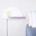 Aplica de perete cu raft Shelfie, Maison in Design, 50 cm, 1 x E27, 100W, alb