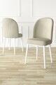 Set scaune 6 piese, Hanah Home, Aste, Crem/Alb