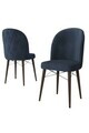 Set scaune 6 piese, Hanah Home, Bika, Antracit / Nuc