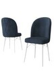 Set scaune 6 piese, Hanah Home, Bika, Antracit/Alb