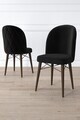 Set scaune 6 piese, Hanah Home, Bika, Nuc negru