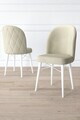 Set scaune 6 piese, Hanah Home, Bika, Crem/Alb