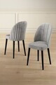 Set scaune 6 piese, Hanah Home, Mara, Gri/Negru
