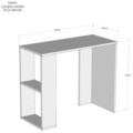 Birou Nano, Maison in Design, 90 x 40 x 75 cm, PAL, alb