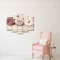 Set 5 tablouri decorative Roses, Maison in Design, MDF imprimat