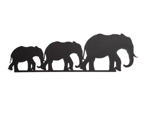 Decoratiune de perete Elephant, Maison in Design, 50x15 cm, otel