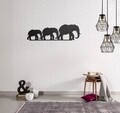 Decoratiune de perete Elephant, Maison in Design, 50x15 cm, otel