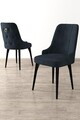 Set scaune 6 piese, Hanah Home, Enoa, Antracit / Negru
