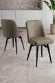 Set scaune 6 piese, Hanah Home, Jiva, Cappuccino / Negru
