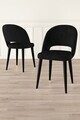 Set scaune 6 piese, Hanah Home, Pane, Negru