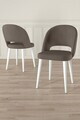 Set scaune 6 piese, Hanah Home, Pane, Cappuccino / Alb