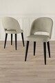 Set scaune 6 piese, Hanah Home, Pane, Crem/Negru