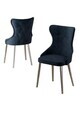 Set scaune (8 piese), Hanah Home, Alpa, Antracit / Crom
