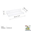 Raft de perete acrilic, Hanah Home, Vivid, 30x10x4 cm, Transparent