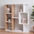 Corp biblioteca, Hanah Home, Yegane, 70.9x74.5x19.7 cm, Pin Atlantic / Alb
