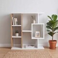 Corp biblioteca, Hanah Home, Yegane, 70.9x74.5x19.7 cm, Pin Atlantic / Alb