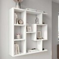 Corp biblioteca, Hanah Home, Yegane, 70.9x74.5x19.7 cm, Alb