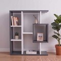 Corp biblioteca, Hanah Home, Yegane, 70.9x74.5x19.7 cm, Alb / Antracit
