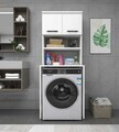 Dulap masina de spalat, Hanah Home, Washing Machine 3 Shelf, 65x34x30 cm, Alb