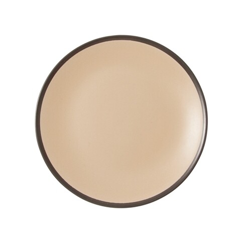 Set 6 farfurii intinse, Wald, Living & Kitchen, 20 cm Ø, ceramica, crem