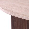 Masuta de cafea, Hanah Home, Flap, 139.5x42x79.5 cm, PAL, Travertin / Nuc Milano