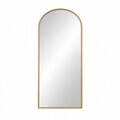 Oglinda Cheval, Hanah Home, Oval 70x180, 70x180x1.5 cm, Auriu