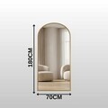 Oglinda Cheval, Hanah Home, Oval 70x180, 70x180x1.5 cm, Auriu
