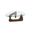 Masuta de cafea, Hanah Home, Asimetrik Table, 90x33x65 cm, Maro