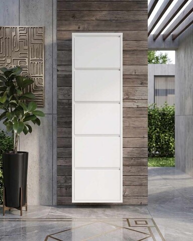Pantofar, Hanah Home, 5 Doors, 50x169x15 cm, Alb