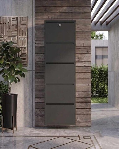 Pantofar, Hanah Home, 5 Doors Lock, 50x169x15 cm, Antracit