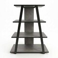 Comoda TV, Hanah Home, Lyno, 70.4x80x40.6 cm, Gri retro / Negru