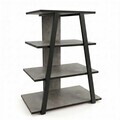 Comoda TV, Hanah Home, Lyno, 70.4x80x40.6 cm, Gri retro / Negru