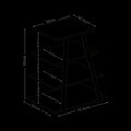Comoda TV, Hanah Home, Lyno, 70.4x80x40.6 cm, Gri retro / Negru
