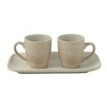 Set ceai/cafea pentru 2 persoane, Wald, Tete a Tete Daily, 6 x 6.7 cm, ceramica, crem