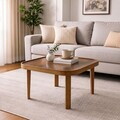 Masuta de cafea, Hanah Home, Hera 60, 60x35x60 cm, LEMN MASIV DE FAG, Maro
