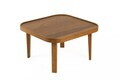 Masuta de cafea, Hanah Home, Hera 60, 60x35x60 cm, LEMN MASIV DE FAG, Maro
