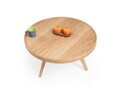 Masuta de cafea, Hanah Home, Nova 80, 80x44x80 cm, LEMN MASIV DE STEJAR, Stejar