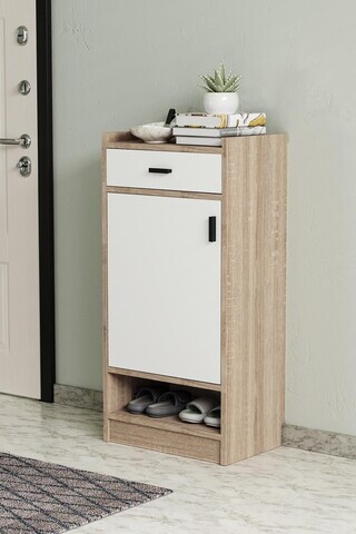 Pantofar, Hanah Home, Orfa, 50x120x33 cm, Stejar Sonomo / Alb