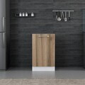 Dulap pentru bucatarie, Hanah Home, Minar, 50x87x58 cm, Alb / Dore